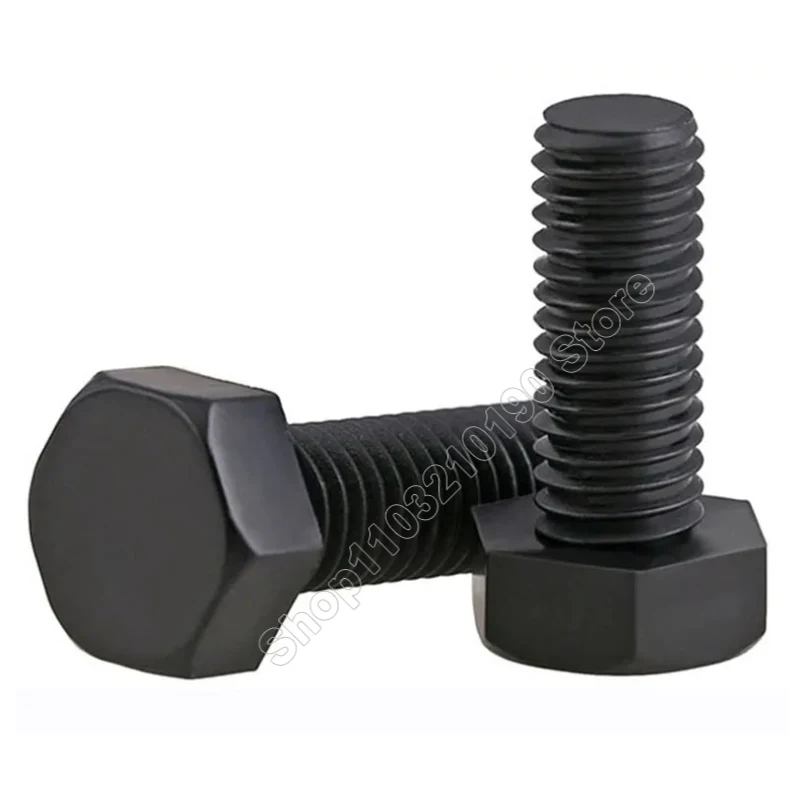 10-50Pcs Black Nylon External Hex Head Screws Plastic Hexagon Bolts M3 M4 M5 M6 M8 M10 M12 for Heat/ Electricity Insulation USE