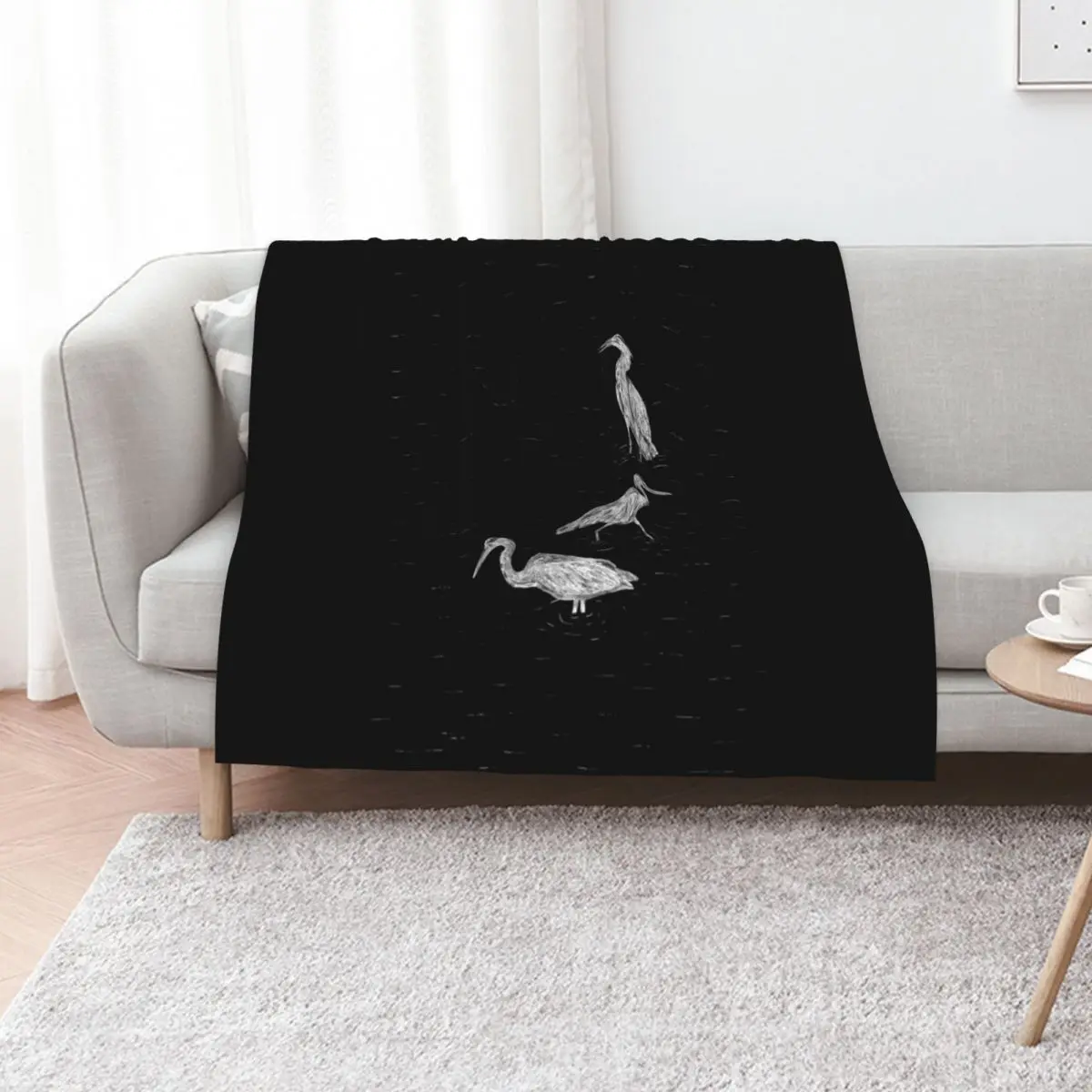 Herons Throw Blanket sofa bed Camping Beautifuls Decorative Beds Comforter wednesday Blankets