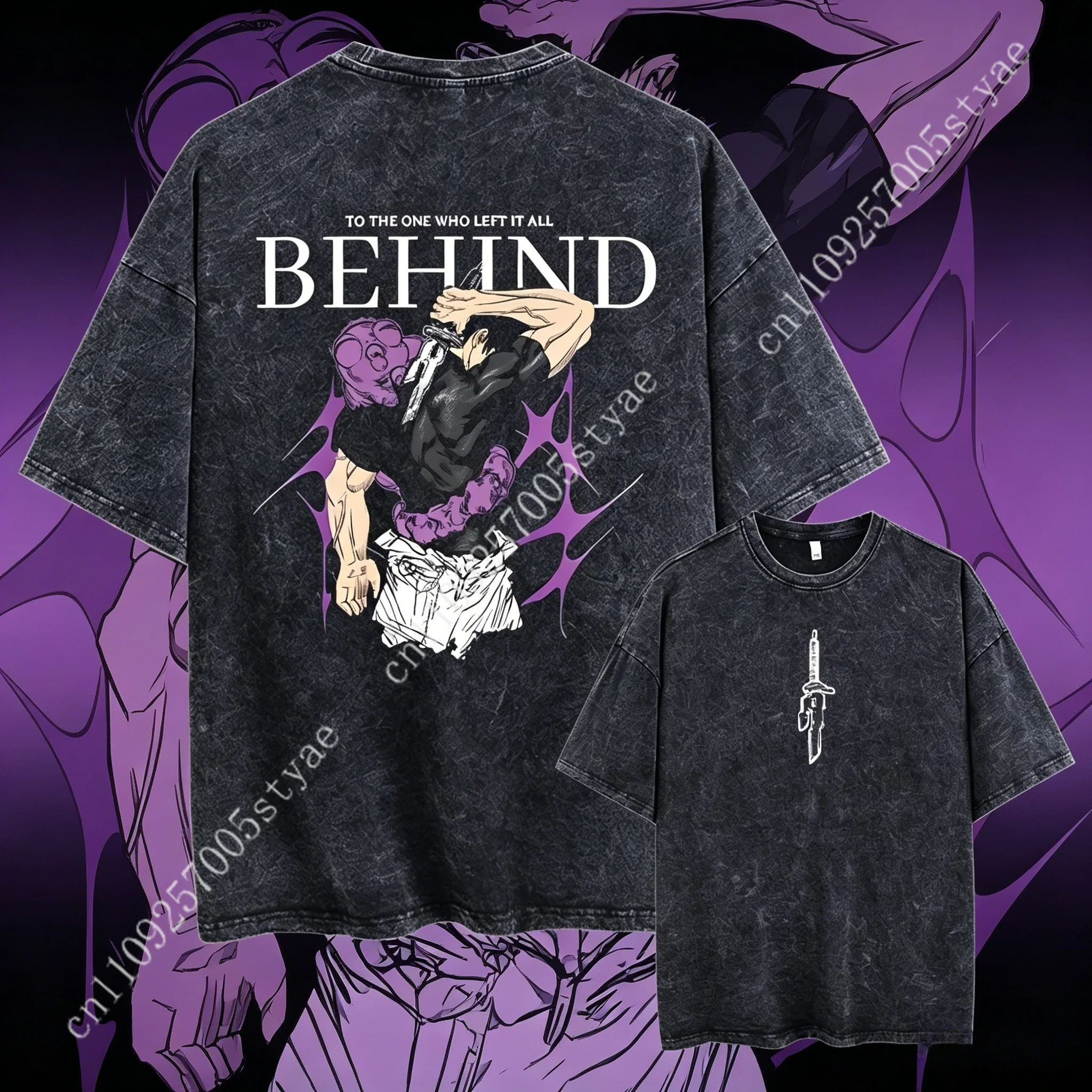2026 Summer Fushiguro Toji Printed Tee Anime  Clothing Men Women Manga T-shirts Washed Cotton Tshirt Harajuku Y2k