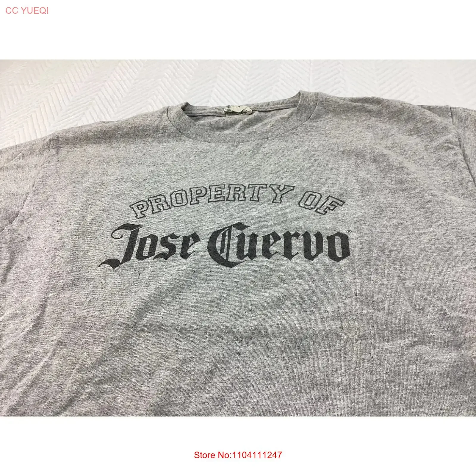 Camiseta Jose Cuervo para hombre, talla M, gris 09, preencogida, estilo vintage, lavada, unisex, cómoda, suave, informal, estilo urbano, versátil