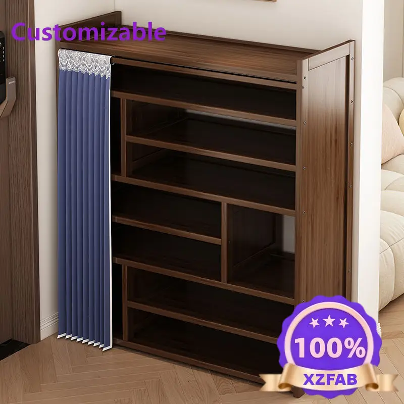 Factory Direct 2026 Simple shoe rack, multi-layer household door dust-proof shoe cabinet, fully enclosed dormitory, wide