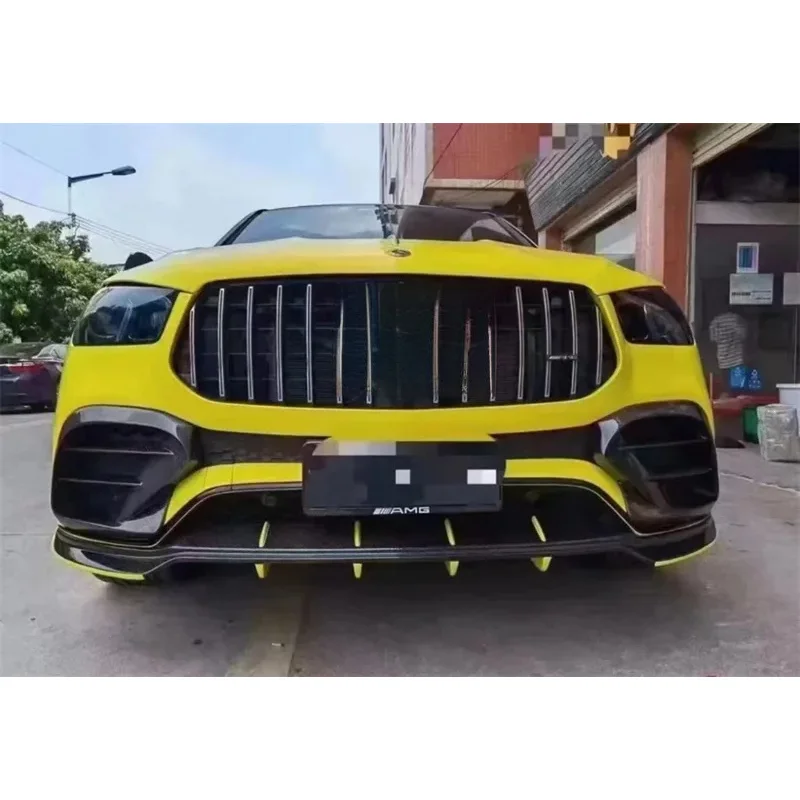 

Real Carbon Fiber Front Bumper Lower Lip Under Spoiler Body Kit GLE53 GLE63 Coupe 2020+