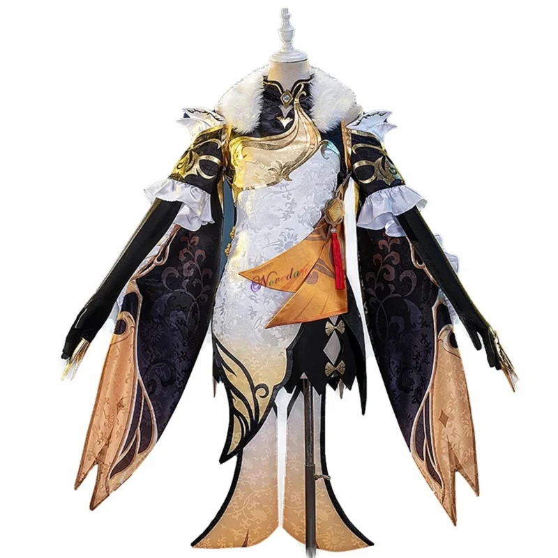 CyGame GM Cosplay NingGuang زي أحذية شعر مستعار أنيمي حفلة الهالوين فستان شيونغسام تشيباو للنساء والفتيات