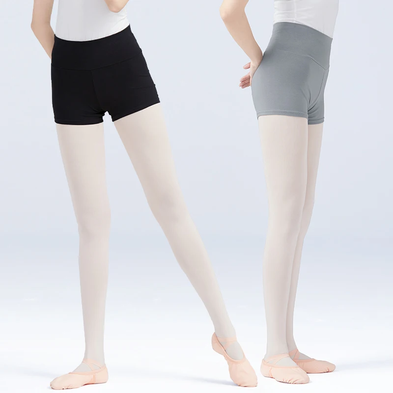 Pantaloncini da ballo per balletto da donna pantaloni Boxer da donna professionali in cotone pieno nero per ragazze per ballare