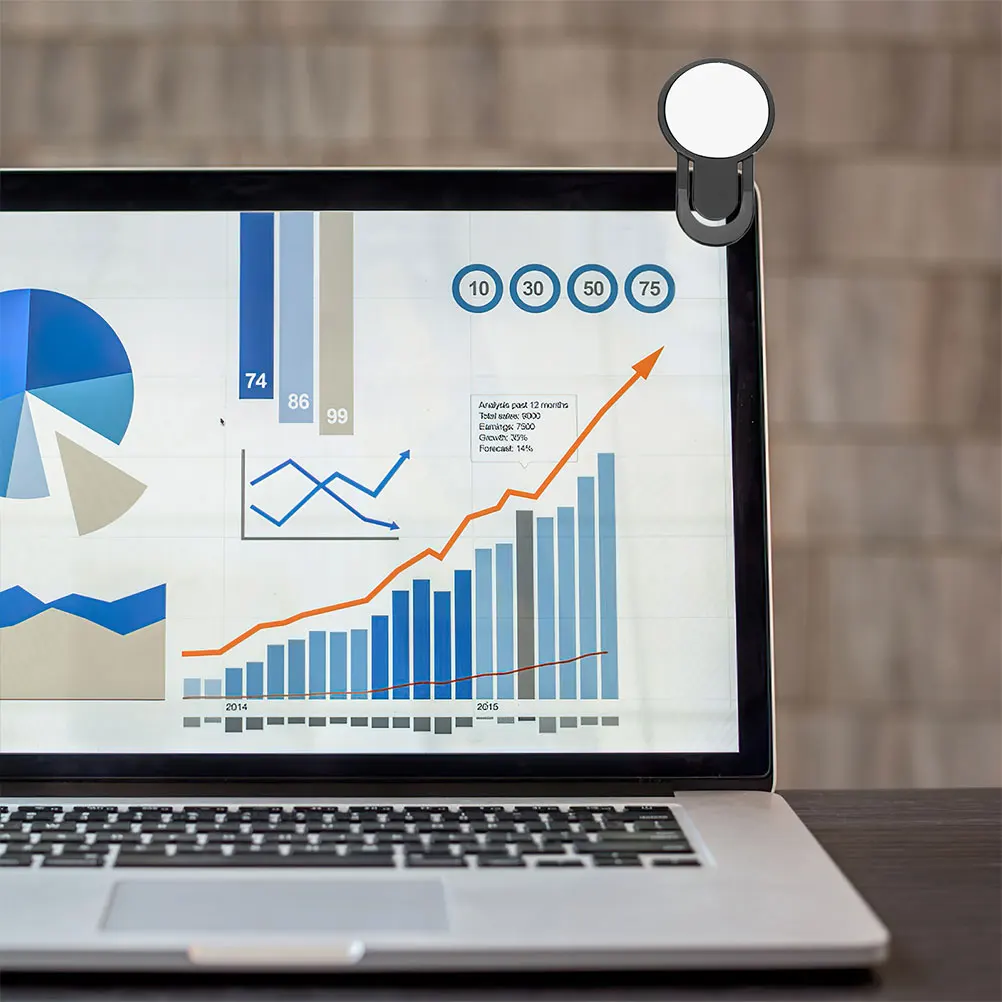 

Convex Mirror for Laptop Cubicle See behind You Computer Monitor Office Rear View Desktop