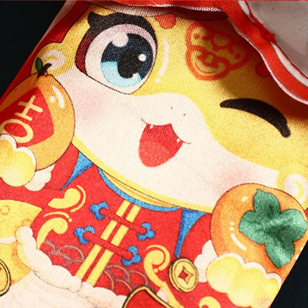 Creative Chinese Style 2025 Snake Year Red Envelopes Blessing Hongbao Red Packet Traditional New Year Lucky Money Bag Bonus