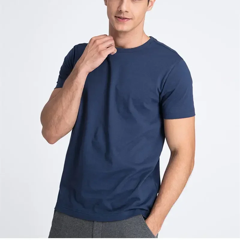 

MRMT 100% Cotton T-Shirt Mens New Brand Round Neck Solid Pure Color Short Sleeve Men T Shirt 2025 Size XS-3XL Top Tees For Male
