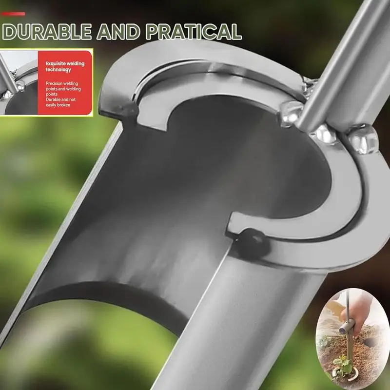 Plant And Fruit Tree Seedling Transplanter Stainless Steel Garden Barrel Transplanter Agricultural Puncher