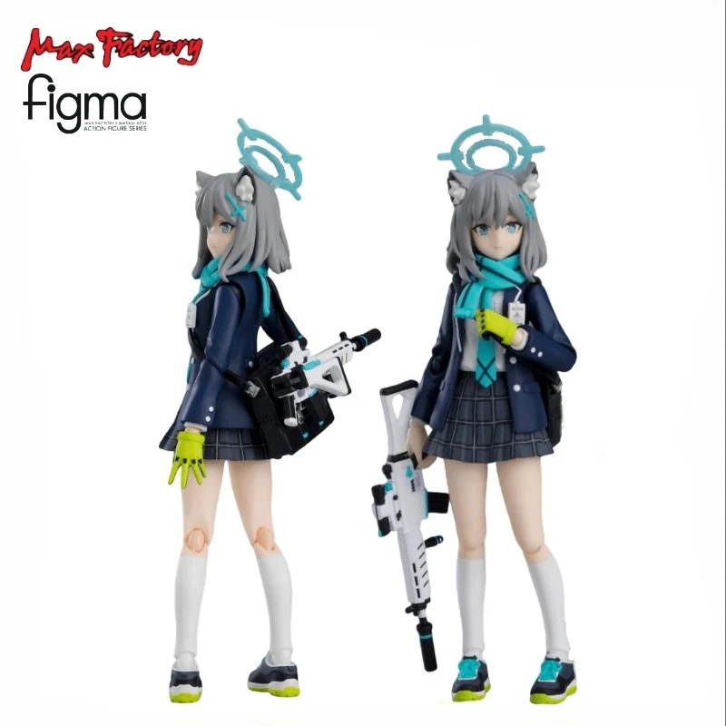 In Stock Original GSC Max Factory Figma 567 Blue Archive Shiroko Sunaookami Anime Action Figure Model Toys Gifts Collectible