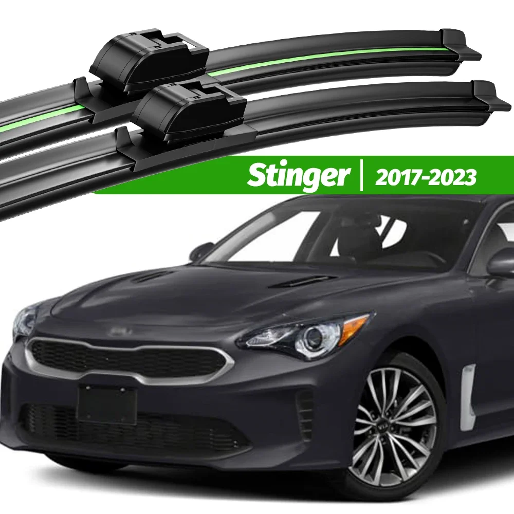 

For Kia Stinger 2017-2023 2pcs Front Windshield Wiper Blades 2018 2019 2020 2021 2022 Windscreen Window Accessories