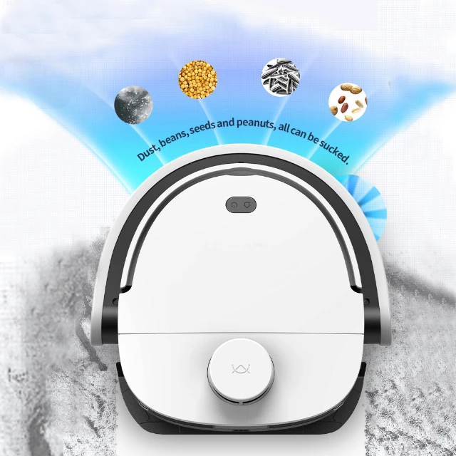 BTCBOT-Wet and Dry Auto Recarga Robot Vacuum Cleaner, Inteligente, Wi-Fi, Controle App, MultiFunction, varrendo, Piso com tanque de água, Novo