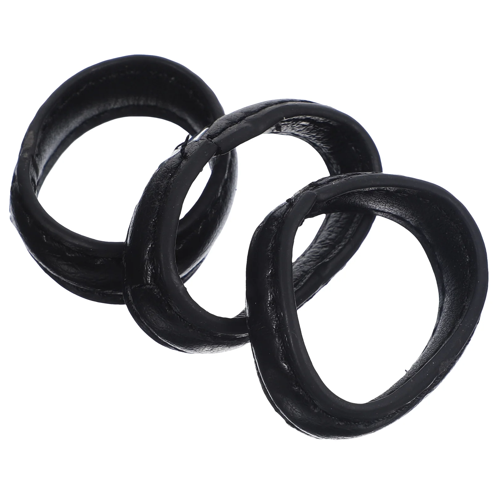 

3 Pcs Men's Belts for Loop Keepers Fixed Ring Heavy Duty Strap Retainers Loops Alloy Cowhide Man