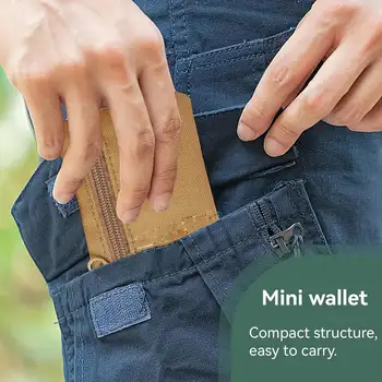 迷你便攜式鑰匙卡包 EDC 小包 腰包 戶外拉鍊防水掛鉤錢包 8 最佳銷售 鑰匙鏈袋 - №3