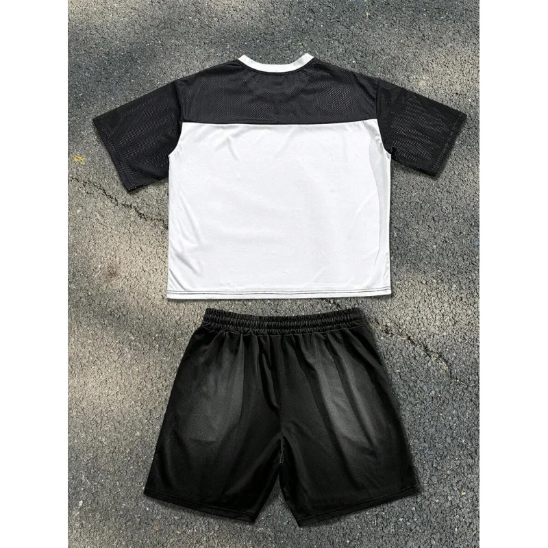 Tracksuits Man 2 Piece Outfit Set Men's Tracksuit Sports Suits Setup Men's Summer Suit Y2k Clothes Man Clothing Mens Shorts Sets