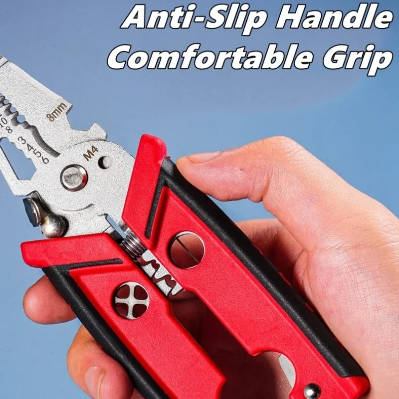 18 in 1 Electrician Pliers Multifunctional Wire Stripper Crimper Cutting Pliers Professional Electrical Repair Hand Tool