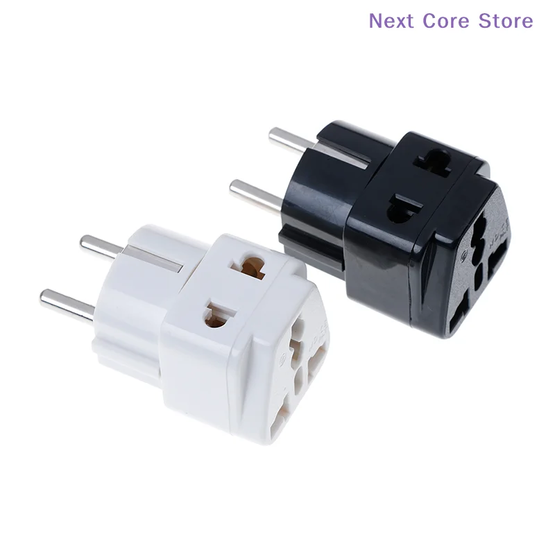 [NC]1 To 2 Splitter Germany France 5mm Plug To Universal UK/US/EU/AU 2/ 3 Pin Socket[NC]