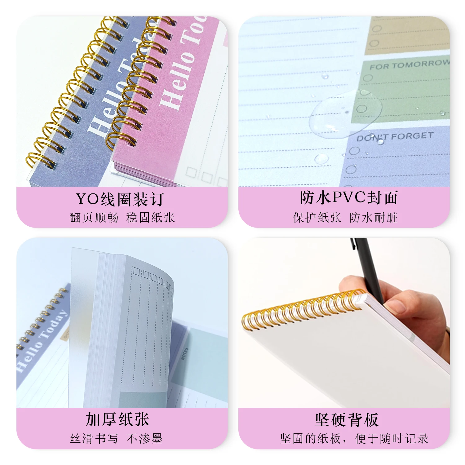 Hello Today Notes A5 English Note Pad To Do Task List Note Book Schedule Planning Diary Notebook Daily Planner Book Checklist