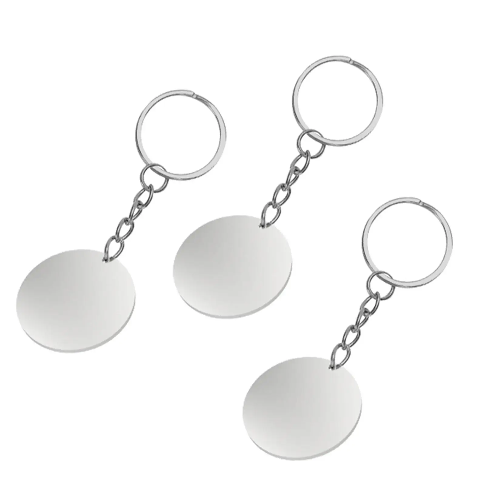 2-6pack 5x Stainless Steel Round Blank Tags Earring Flat 2cm Engraving Discs for