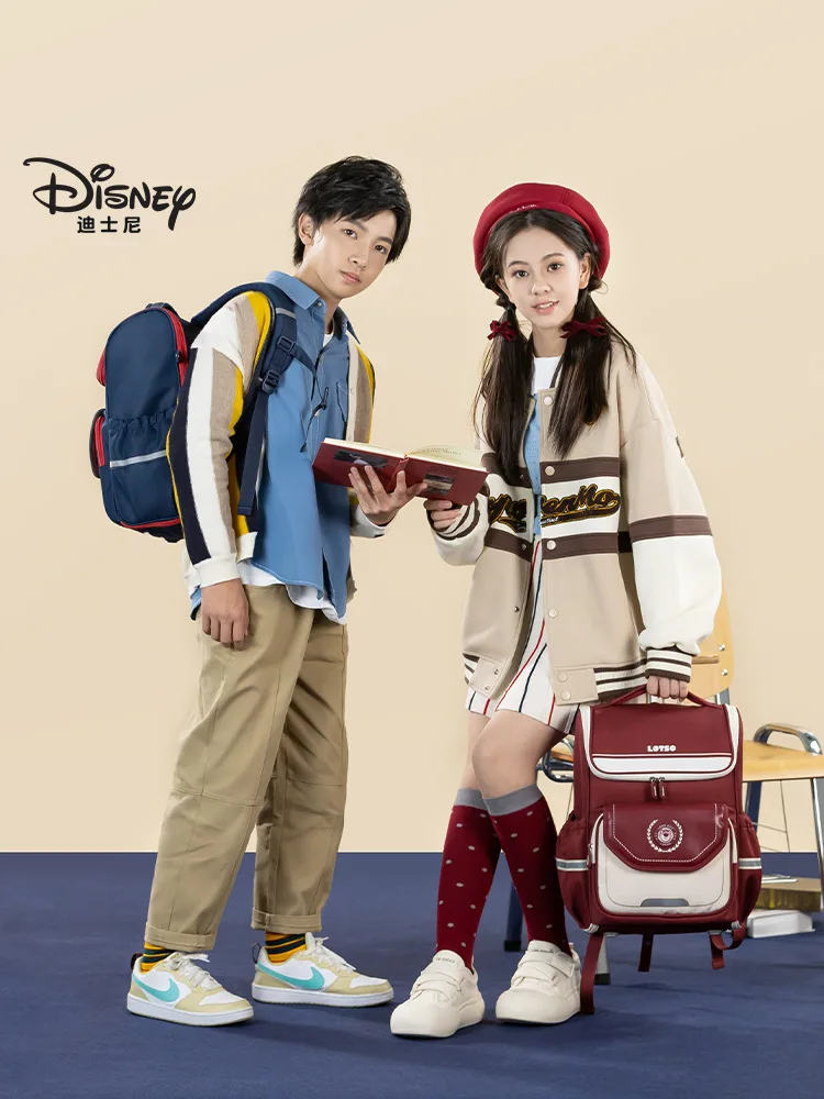 Disney New Boy Girl School Bag Grade 1-3 Lotso Spider Man Primary Student Shoulder Orthopedic Backpack Large Capacity Mochilas