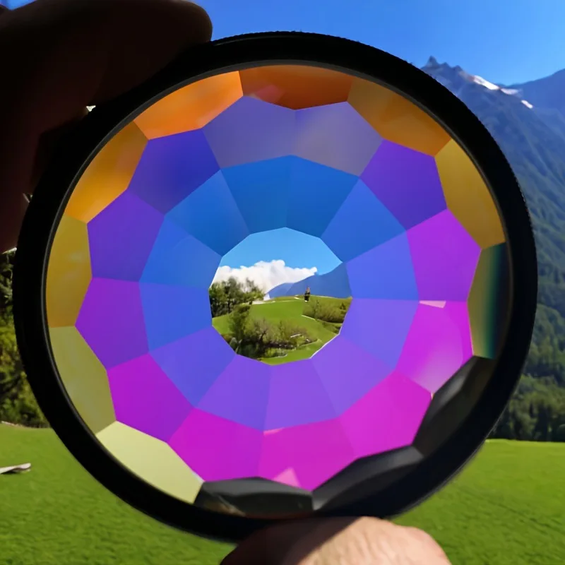 67-82mm Kaleidoscope Prism Lens Filter K9 Optical Glass Rotatable Special Effect for DSLR SLR Canon Nikon Camera Hot Sale