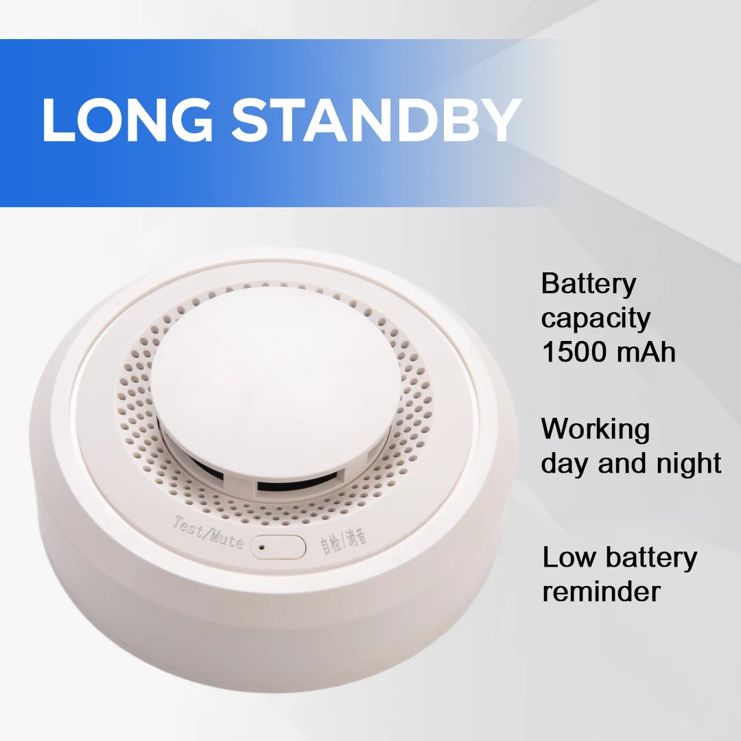 كاشف دخان SD301 ، كاشف حريق ، انذار حريق ، الأمن والحماية ، بطارية تدوم 10 سنوات، تذكير بانخفاض مستوى البطاريةsmoke detector fire alarm
