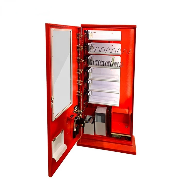 Supply Cheap Price Small Red Vending Machine Customized  Hotel Drinks Food Snack Combo Vending Machine