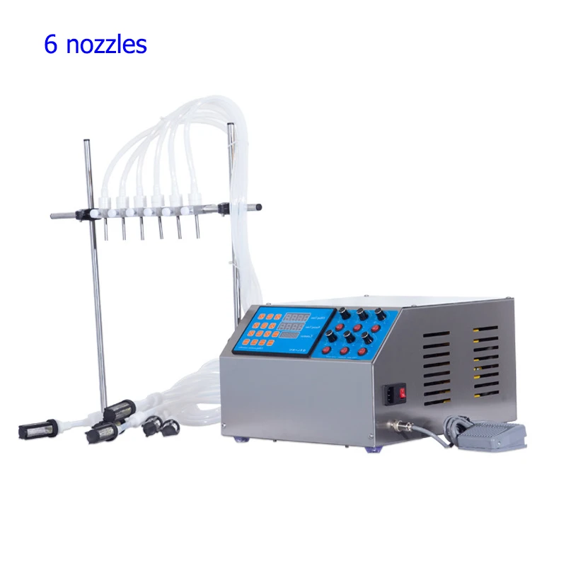 DOVOLL semi automatic juice digital pump water liquid filling machine for oil bottle liquid filler