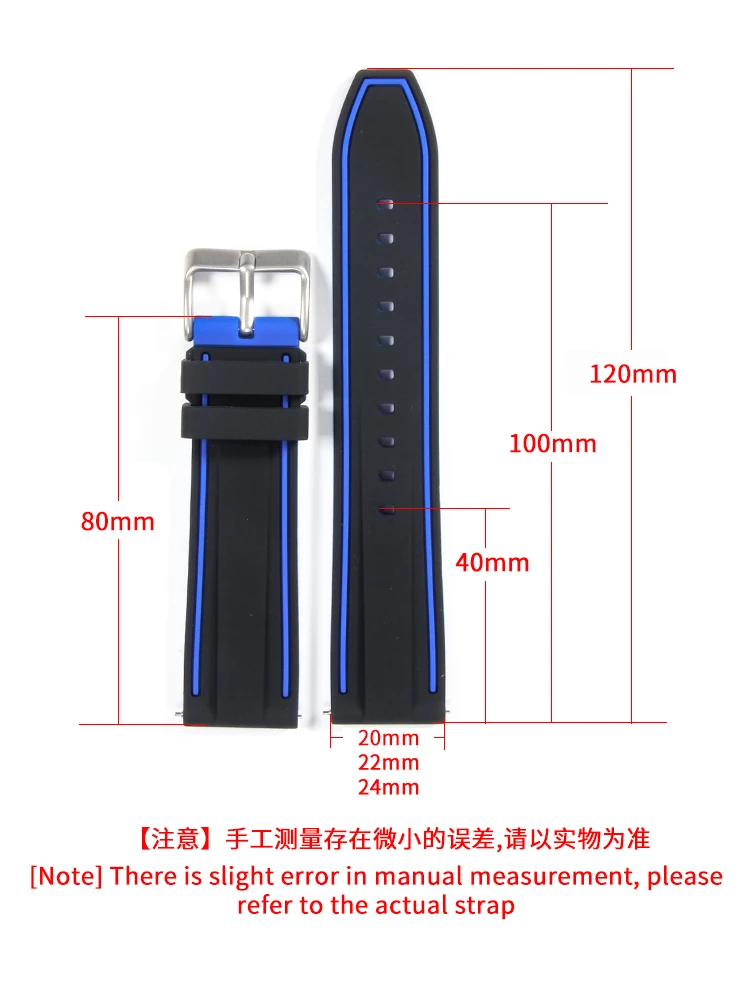 For Meidou Rudder Orange Rudder Navigator M005 Black Silicone Watch Strap Men\'s Omega Joint Name Swatch Universal Watchband