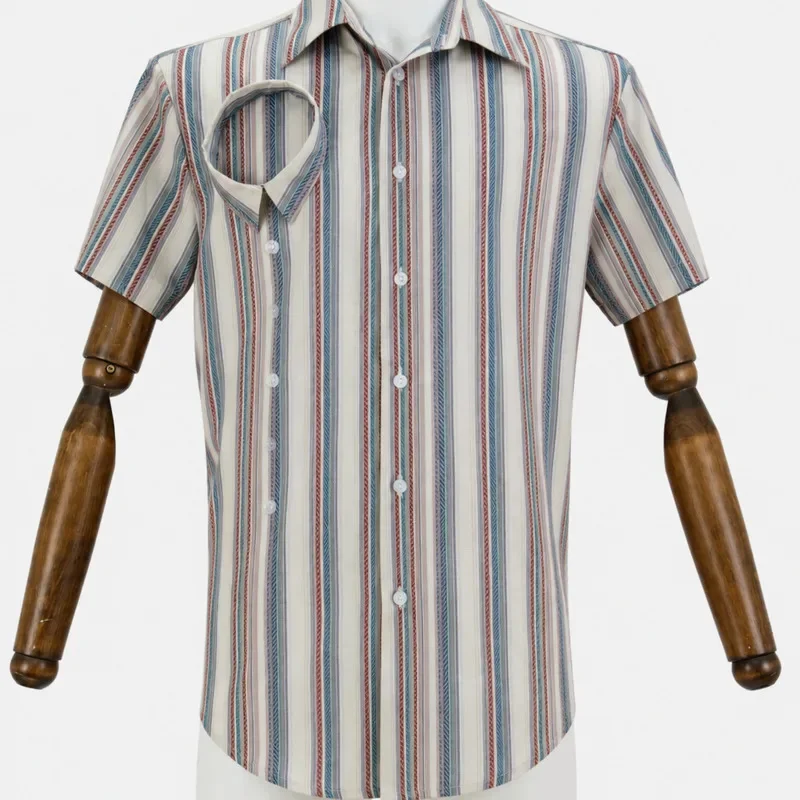 Backrooms Striped Shirt Monster Cosplay Costume Horror Entity Halloween Role Play Outfit Party Performance Suit for Adults Gift