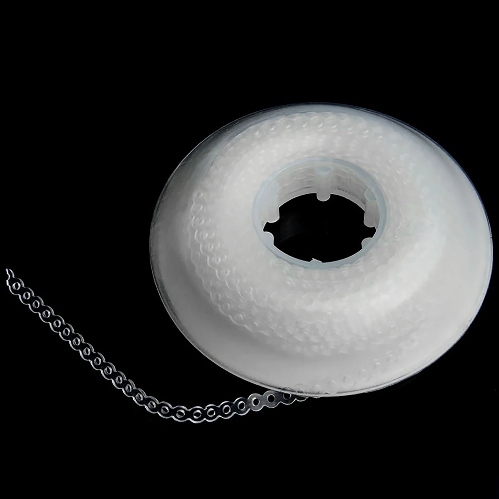 3 Rollen AZDENT Dental Kieferorthopädisches elastisches Ultra-Gummi-Power-Chain-Band, transparent, Farbe, Größe lang, kurz, durchgehend, 15 Fuß/Rolle – Detail 5