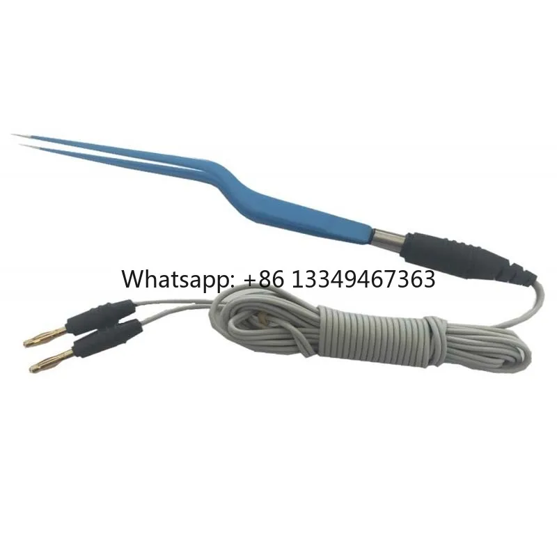 Bayonet Forceps Cables (Reusable) Electrosurgical Forceps Tweezers Neutral Electrode