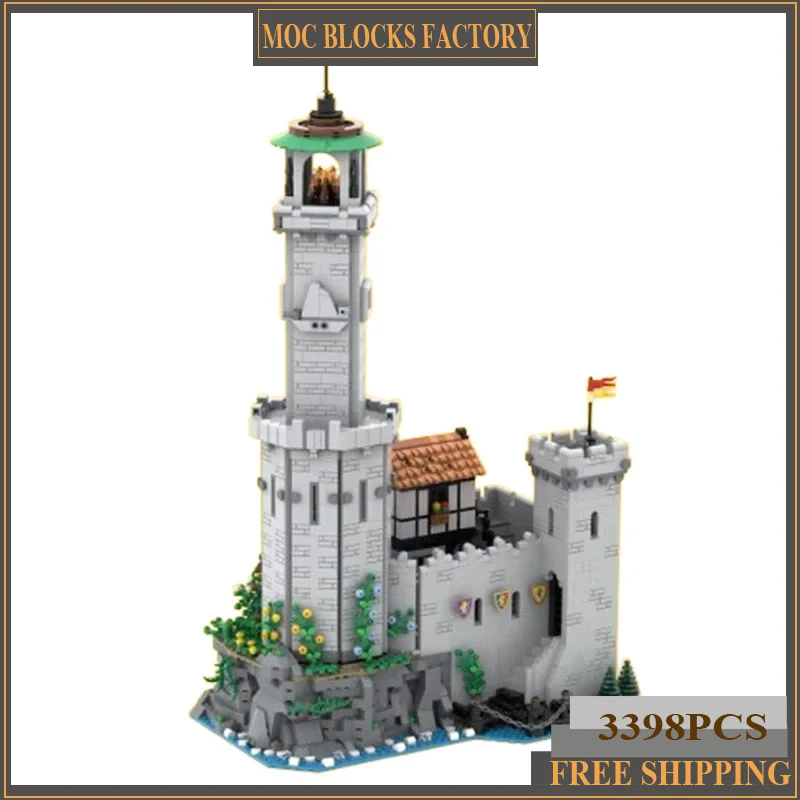 

Medieval Model Moc Building Bricks Lighthouse Lion Warrior's Castle Technology Modular Block Gift Christmas Toy DIY Set Assembly