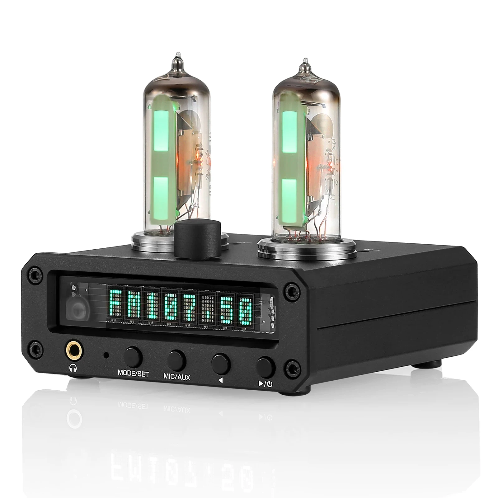 LB P2-FM Magic 6E2 Preamp Stereo Headphone Amp Sound Level Indicator Si4730 FM Radio VFD Clock