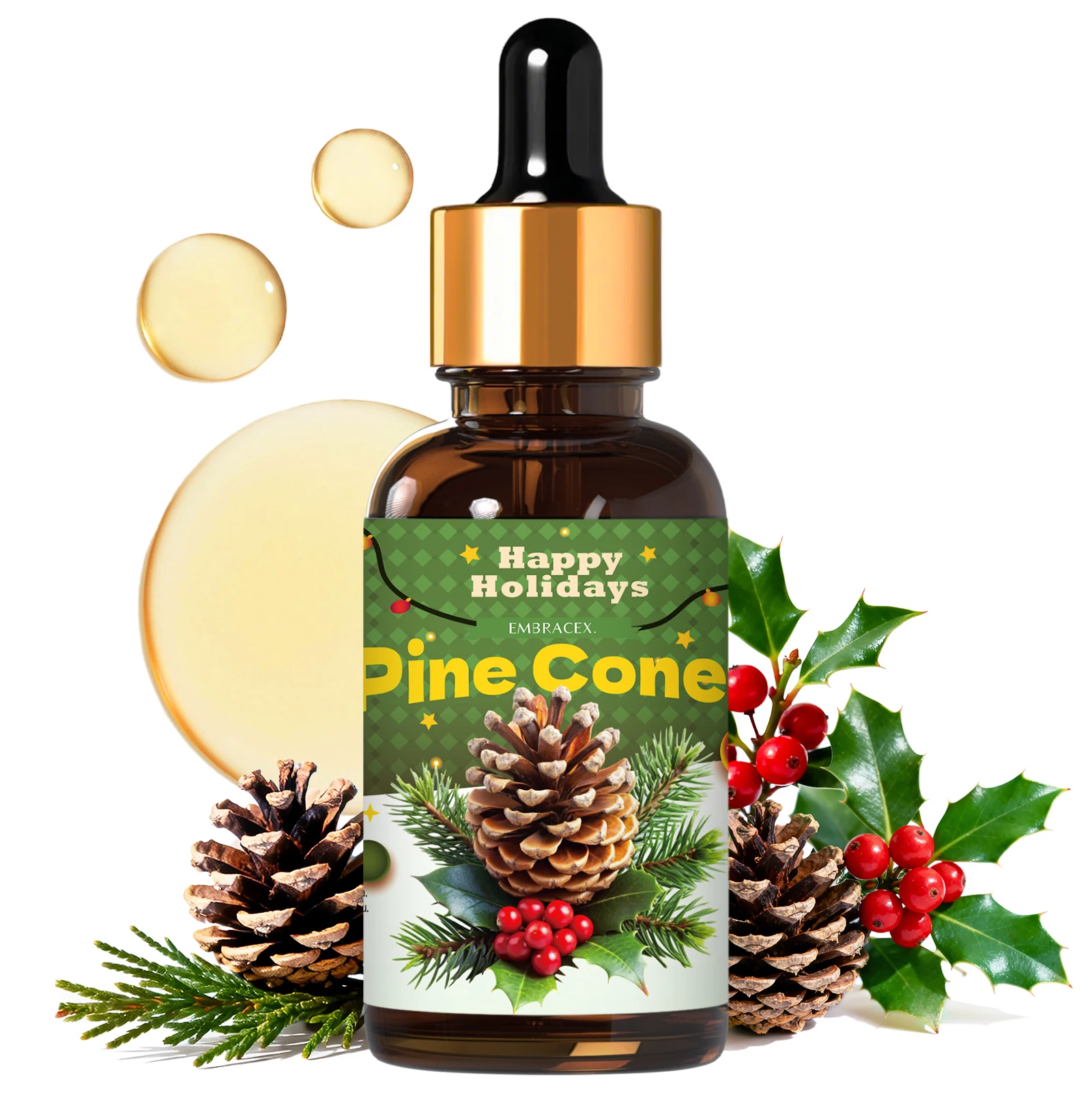 Xmas Home Fragrance - 30ml Minyak Esensial Aroma Kerucut Pinus