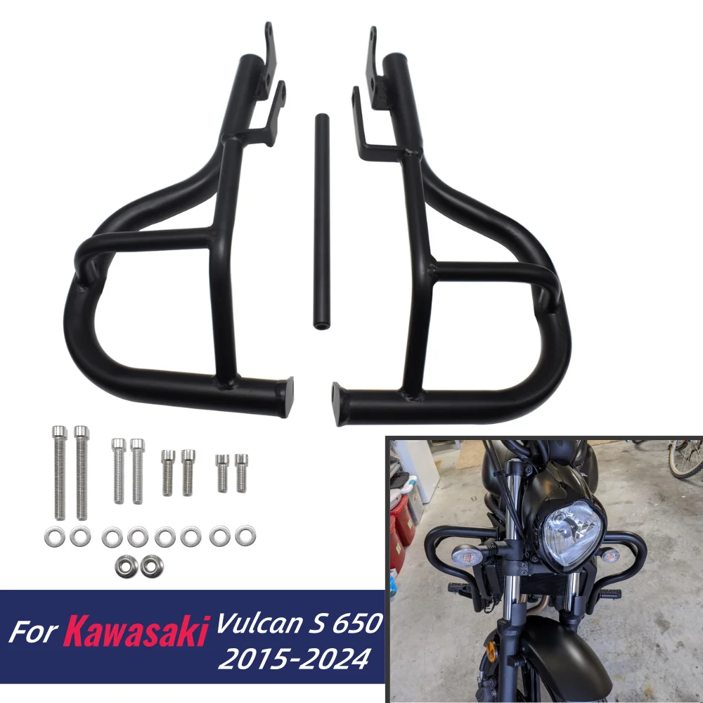 

VN650 EN650 Crash Bar Engine Guard Frame Bumper For Kawasaki Vulcan S 650 S6502015-2024 Motorcycle Highway Fall Protection