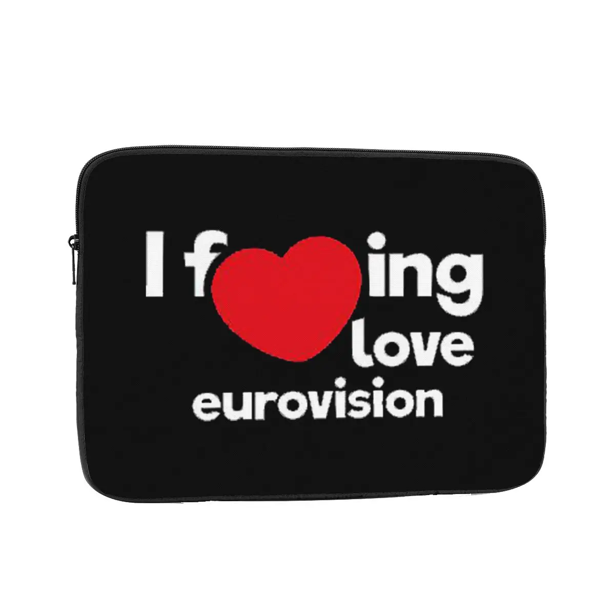 I Love Eurovision - Rainbow Pattern Notebook Laptop Bag 10 12 13 15 17 Inch Notebook Sleeve Cover Bag Tablet Shockproof Case Bag