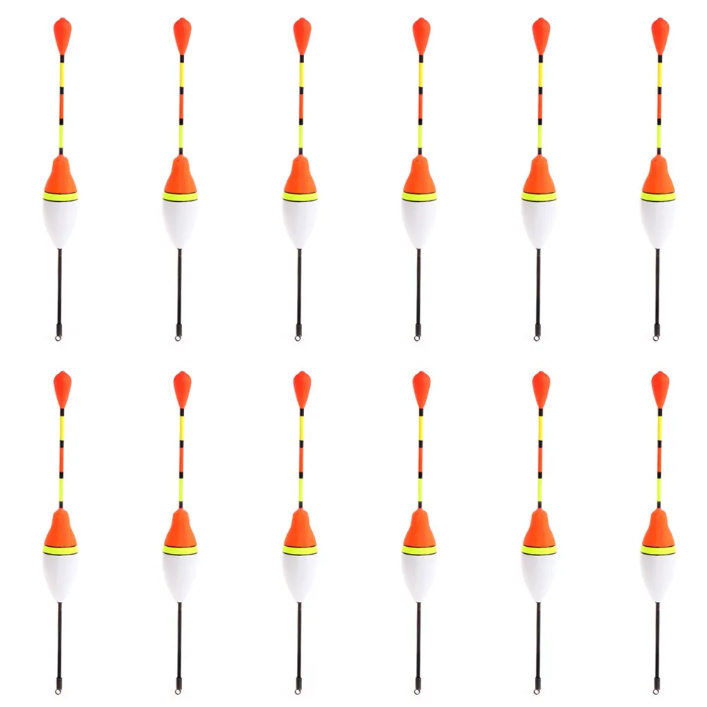 

12pcs Floats Fishing Bobbers Carp Tackle Accurate Signal Lightweight Portable Sea Fishing Tools Set Nylon Buoy