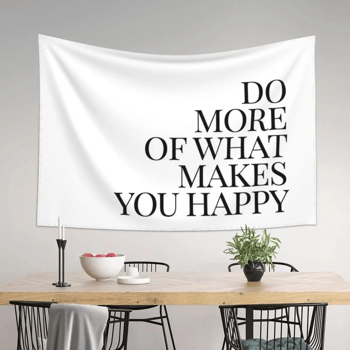 

Do more of what makes you happy art Tapestry Room Decorating Aesthetic Decoration Aesthetic Wall Art Bedrooms Decor Tapestry
