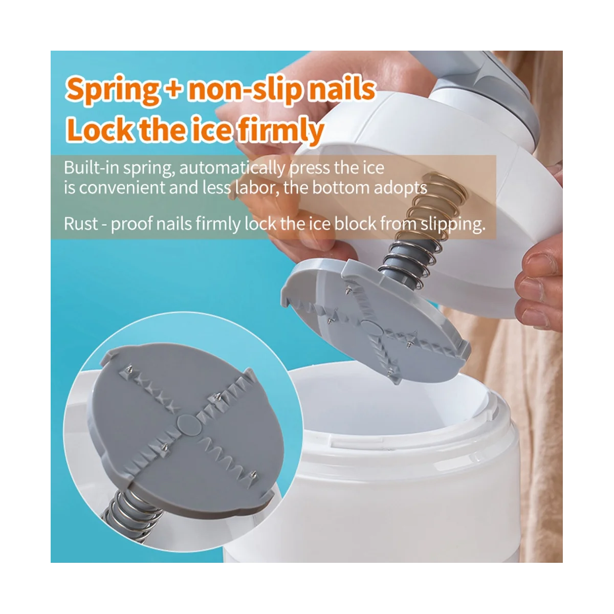 เครื่องไสน้ำแข็งขนาดเล็กสำหรับใช้ในครัวเรือนเครื่องทำน้ำแข็งอุปกรณ์ทำครัว