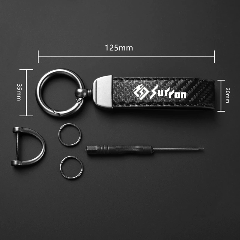 High-Grade Leather Motorcycle Keychain Holder Keyring  For Sur Ron Surron Light Bee X S Lightbee Electric Off-Road Bike image 5