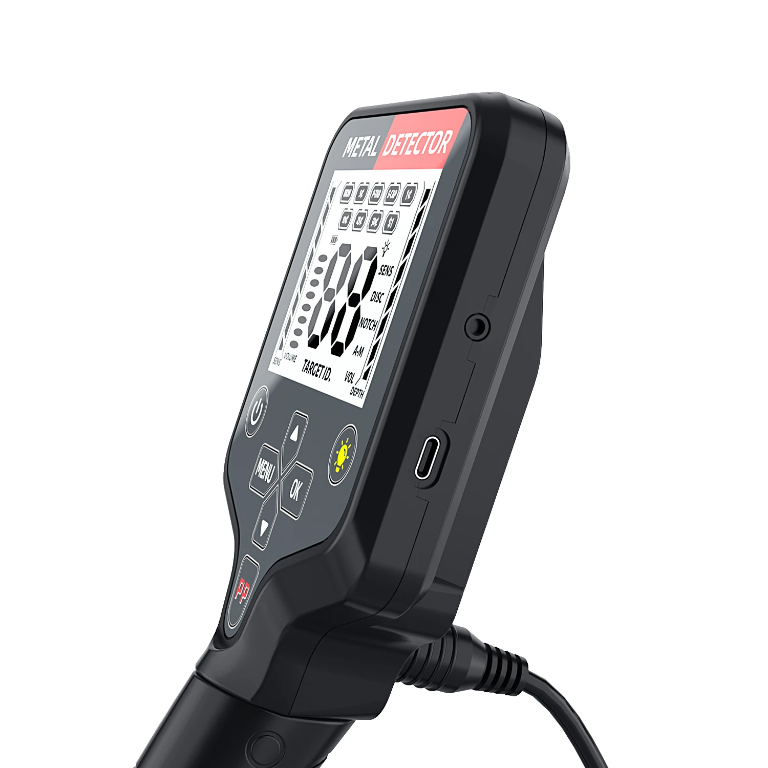 GT969  Professional Gold Detector with LCD Display High Accuracy Waterproof Pinpoint 5 Modes 10