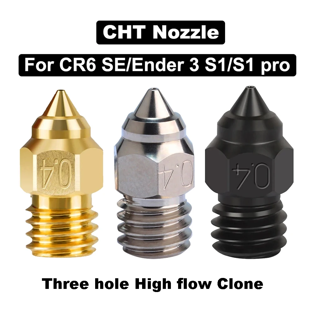 1/2pcs CHT Nozzle For Ender 3 V2 Neo Ender 3 Neo Ender 3 Max Neo CR6 SE CR5 PRO Ender 3 S1 pro V2 Ender 5 CR10 3D printing Part