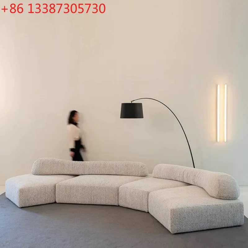 

Итальянский диван из каменной ткани, большая квартира, креативный модуль специальной формы, нестандартная комбинация