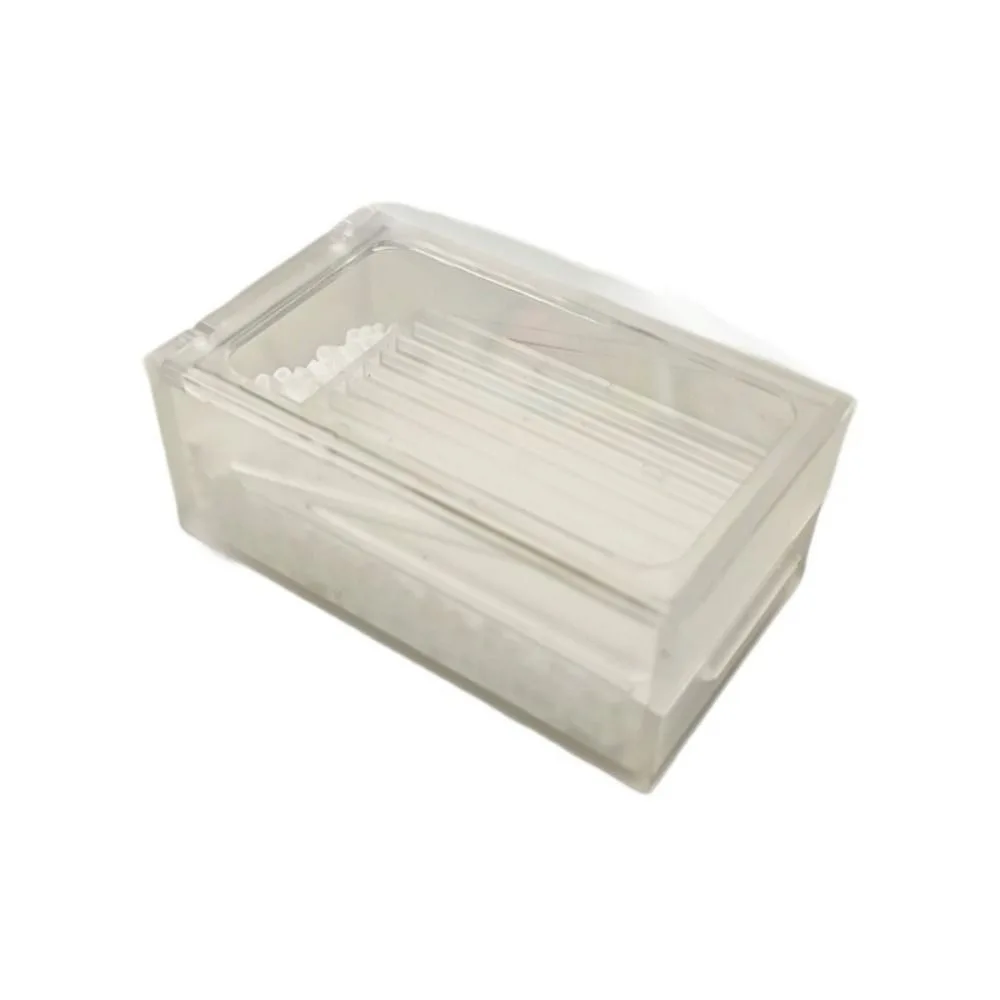 Double Layer Fuse Bead Organizer Box Anti-Clog 2 in 1 Perler Bead Channel Dispenser Box 2.6mm Beans 10 Slot