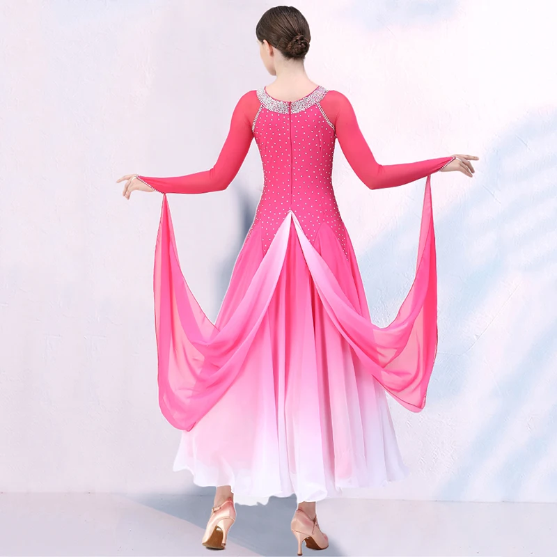 Custom High-End Ballroom Dance Dress National Standard Waltz Dancing Clothes Modern Dance Competition Dress Tango  Costumes