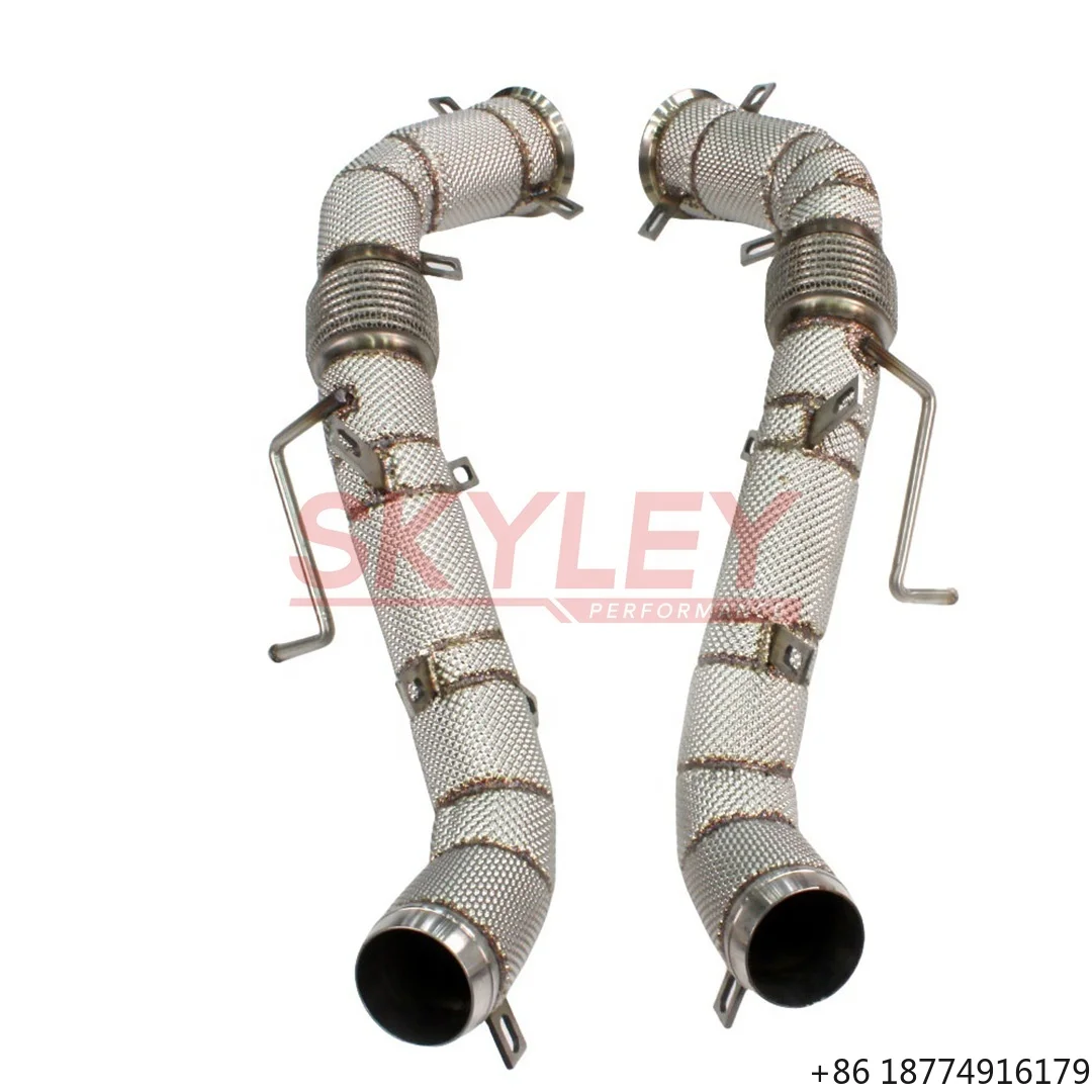 

Выхлопная труба из нержавеющей стали с прямым потоком для 650S/600LT/P1 MP4 12C 2013-2019, прямой выпускной патрубок