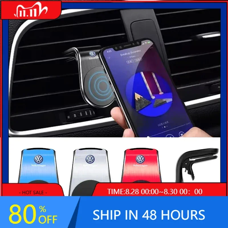 

VW GTI GOLF 2026 Hot For VW VOLKSWAGEN L-Type Magnetic Phone Holder in Car Smartphone Stand Clip For Volkswagen VW Golf 4 7 MK3