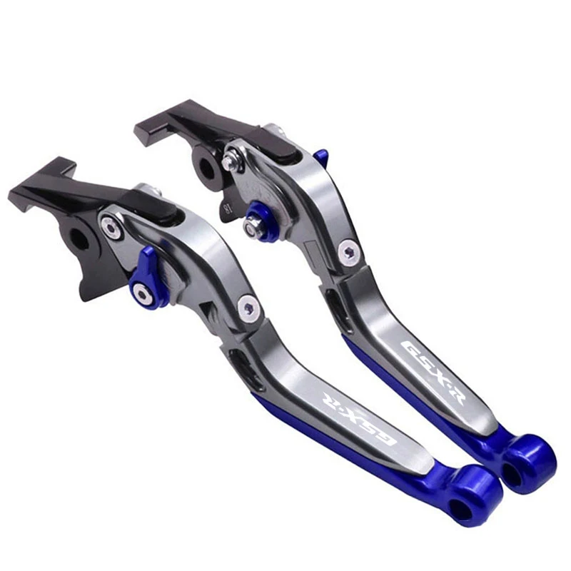 오토바이 브레이크 클러치 레버 세트 브레이크 레버 조절식 접이식 레버 스즈키 GSXR600 GSXR750 GSX-R 600 750 K6 K8 2006-2010용