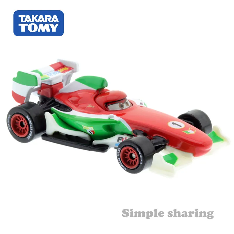 Takara Tomy Disney Cars Tomica C-17 Francesco Bernoulli (tipo standard) Modello di auto Ragazzo Modello giocattolo