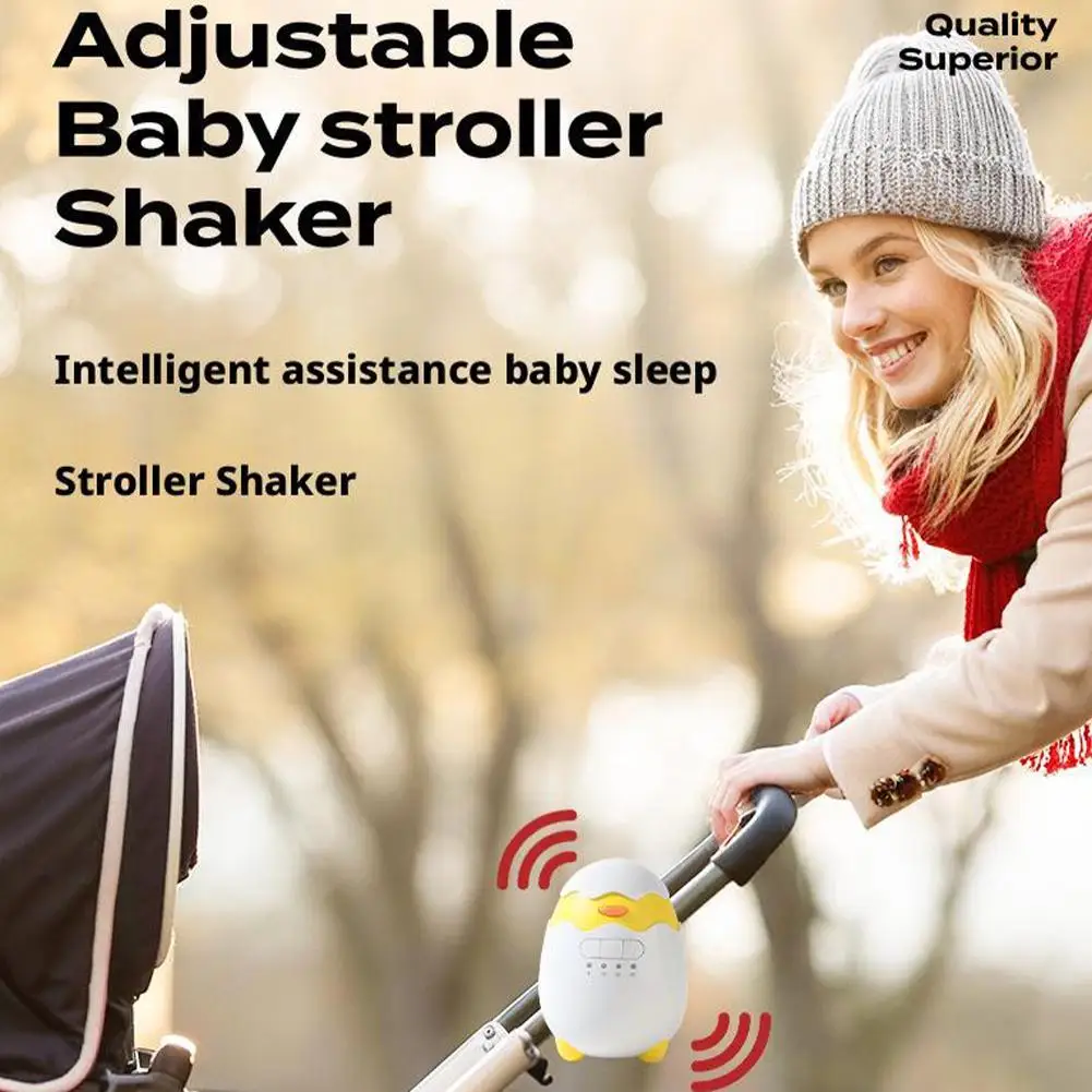 

Portable Baby Sleep Soother Aid Gently Rocks Any Stroller, Buggy, Adjustable Speed & Timer, Fits All Pushchairs, Prams